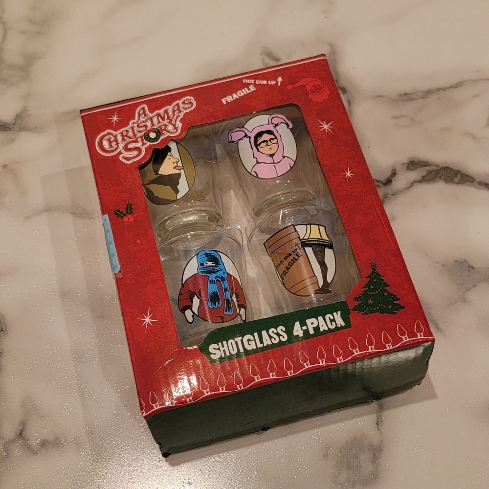 A Christmas Story Shot Glass 4-Pack